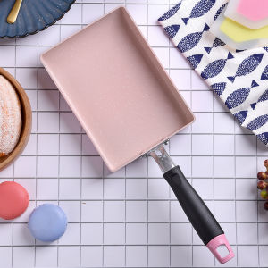 Onlycook Household Tamagoyaki Pot Non-Stick Pan Japanese-Style Frying Pan Tamagoyaki Pot Egg Roll Pan Induction Cooker