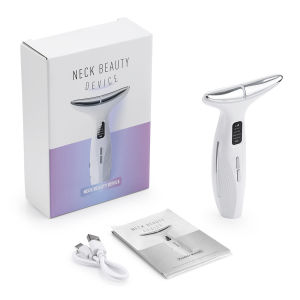 Hailicare | EMS Neck Face Beauty Device Hot Compress LED Light Skin Care Double Chin Removal Facial Lifting Firming Massager