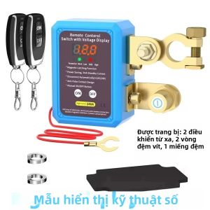 240A 12V Công Tắc Ngắt Kết Nối Pin Từ Xa Có Màn Hình Hiển Thị Xe Thuyền ATV RV Xe Tải Tắt Điều Khiển Cắt Điện Bằng Điều Khiển Từ Xa Keybidumei