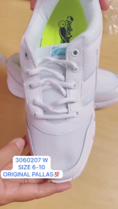 PALLAS JAZZ  Rengan LIGHTWEIGHT WHITE SPORT SHOES / KASUT LATIHAN PUTIH 3060206W 白色校鞋