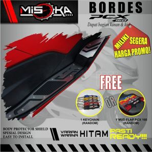 Misoka Bordes Pcx 160 2021-2024/Pijakan Alas Kaki/Variasi Motor Keren Murah/Rubber Karet/Aksesoris Motor Honda
