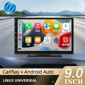 Máy Nghe Nhạc Đa Phương Tiện Trên Ô Tô 9 Inch Với Màn Hình Cảm Ứng IPS Bluetooth MirrorLink Đầu Vào Aux CarPlay Android Auto Đài Phát Thanh Đa Năng Trên Ô Tô
