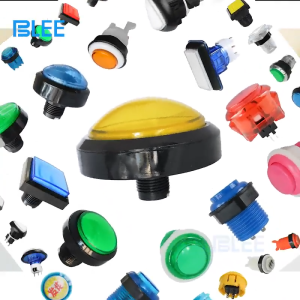 HFTOY 1PC 60Mm Arcade Nút Lớn Vòng LED Chiếu Sáng Với Microswitch Cho Tự Làm Arcade Trò Chơi Các Bộ Phận Máy 12V 32A Dome Ánh Sáng Chuyển Đổi