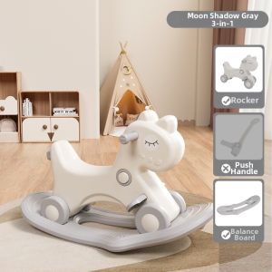 QIAOLEXIONG | Dual-Use Rocking Horse Toy For Babies Anti-Fall
