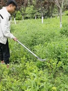 มีดตัดหญ้า เคียวเหล็กแมงกานิส SK-5 2in1 40/60/100cm เคียว ตัดแต่งกิ่ง ตัดไม้ ตัดหญ้า แมงกานีสเหล็ก แมงกานีสเคียวสับเคียวคู่