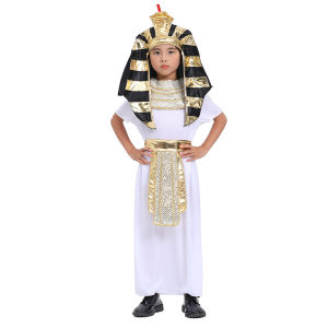Kids Toy Market Child Boy Ancient Egyptian King Pharaoh Cosplay Kids Fancy Dress Halloween Ball Historical Theme Party Costume