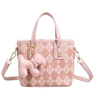 URCDN RDALVO | Leisure Versatile Handbag With Bucket Shape And Lattice Design