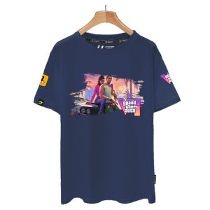 LUOQIU | Áo Thun Phong Cách GTA6 220g Cotton