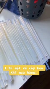 Sét 10 cây keo nến silicon loại nhỏ dùng cho súng bắn keo