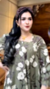 Daster Fuji Terbaru Panjang Semata Kaki Pakaian Kekinian Cantik Ibu Muda Rayon Adem Bumil