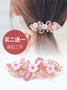 กิ๊บติดผมรูปผีเสื้อประดับเพชร ทรงสปริง ทรงสี่เหลี่ยม ทรงกลม ทรงสี่เหลี่ยมจัตุรัส กิ๊บติดผมสไตล์เกาหลี ทองแดงเคลือบเงิน