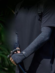 Miiow | Cat Man Ice Sleeve Loose Mens Summer Driving Cycling Ice Silk Arm Cover Sun Protection UV Protection Stripe Pattern Youth To Elderly