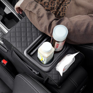 Hộp tựa tay xe ô tô 7.5Cm Dày Chiều Cao Pad nâng đỡ cánh tay Đệm Với Túi Mô ngăn để cốc Cho TOYOTA CAMRY Corolla Vios Hilux Innova Rush Yaris Avalon
