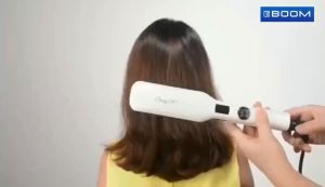 LUGG【COD】straightener hair Hair Straightener Heavy Duty Ceramic Original Sale Hair Iron 2 In 1 Hair Curler Salon Hair Iron Straightener Professional LCD Display Tourmaline Ceramic Intelligent Lock PTC Fast Heating Wide Plate (White)