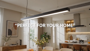 Super Bright LED Linear Panel Light 220V Daylight Modern Hanging Pendant Ceiling Light Home Office Store Gym Lighting