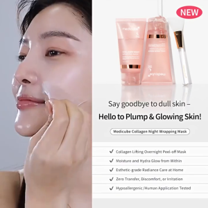 【SG Local SELLER】Medicube Collagen Overnight Wrapping Peel Off Facial Mask Pack - Elasticity & Hydration Care 75ml