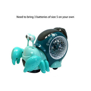 giocattoli elettrici granchio residente universale camminare barriera musica luce proiezione granchio giocattoli per bambini