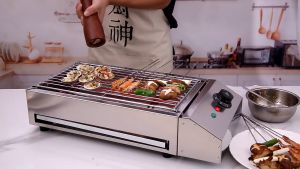 Indoor Smokeless Electric Barbecue Grill: The Ultimate Stainless Steel BBQ Pan