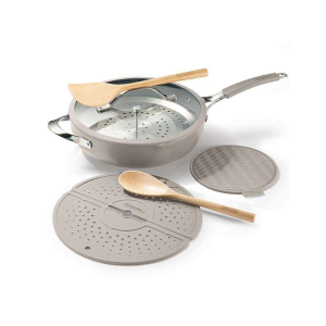 Tramontina All-In-One Plus 30cm 7 Pcs Wok Pan Set Ceramic/Induction/Aluminium