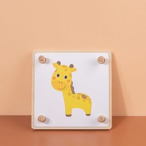 Đồ chơi ghép hình tư duy đoán xem tôi là ai chất liệu gỗ cao cấp giáo dục nhận thức sớm montessori cho trẻ 2 - 4 tuổi