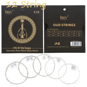 IRIN | IRIN Oud Strings Clear Nylon Core Silver-Plated Copper Wound PU Anti-Rust Coating U10/U11/U12 for 10/11/12 String Arabic Oud