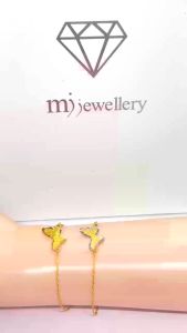 MJ Jewellery 916/22K Gold Butterfly Bracelet T174A