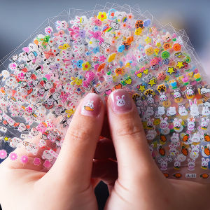 WANXUEXING | Waterproof Cartoon Baby Nails Stickers