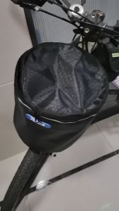 กระเป๋าจักรยาน เป๋าสกูตเตอร์ ตะกร้าจักรยาน กระเป๋าถือ กระเป๋าจักรยานกันน้ำ เป๋าจักรยานผ้าใบ กระเป๋ากีฬากลางแจ้ง ผ้าใบกันน้ำ สีดำ