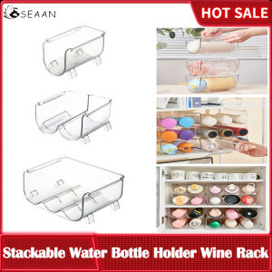 ⭐️【มีในสต๊อก+คลังสินค้าท้องถิ่น】⭐อุปกรณ์จัดระเบียบกระบอกน้ำในตู้เย็นแบบวางซ้อนกันได้สำหรับชั้นวางแก้วที่วางขวดน้ำติดรถจักรยาน