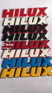 EMBLEM MOBIL HILUX EKSTERIOR MOBIL TOYOTA VARIASI TIMBUL 3D BAHAN FIBERGLASS