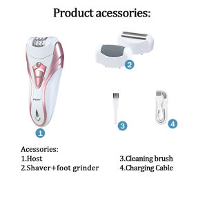 Kemei 3-in-1 Womens Electric shaver private household multifunctional ladies hair removal KM-3010