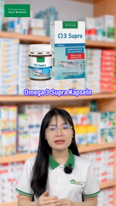 Viên Uống Dầu Cá Sanct Bernhard Omega 3 Supra 1000mg Hỗ Trợ Giảm Mỡ Máu Tốt Cho Tim Mạch 30 Viên/Hộp
