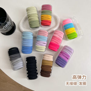 Simple High Elasticity Seamless Hair Ties for Women Durable Popular Ins Style Hair Bands Basic Hair Ropes for Styling