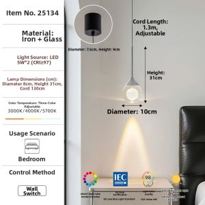 FANCY LAMP CLUB | Modern Eye-protection Bedroom Light Fixture
