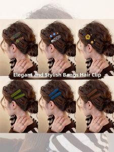 NING ZHOU | Korean Style Heart Flower Hair Clip Female Adult Side Bangs Accessory