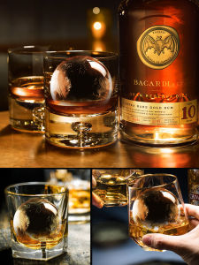 Japanese Anzzyu Whiskey Ice Balls Mold Transparent Bubble-Free Large round Ice Cube Silicone Ice Cube Handy Gadget