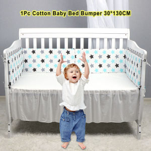1Pc Cartoon Baby Bed Bumper Printed Crib Protector Anti-collision Cradle Safety Rail Fence 130CM