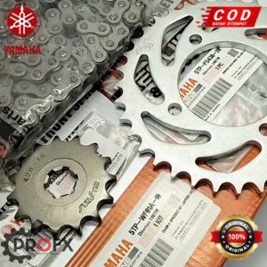 GEAR RANTAI SET JUPITER VEGA ALFA SIGMA F1ZR DLLYAMAHA 5TP KUALITAS ORIGINAL ASLI YGP GIGI TARIK