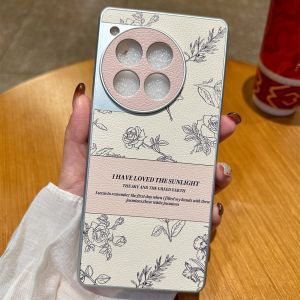 Xiaoxiangfeng Rose is suitable for OnePlus ACE6 mobile phone case ace5Pro leather pattern 1 + 15 anti-drop all-inclusive protective case. h2607069
