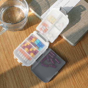 Portable Moisture-Proof Large Capacity Medicine Box Tablet Pill Storage Container Week-long Travel Size Drug Container