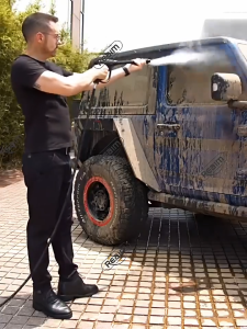 Reaim 450Bar 600W Alat Steam Cuci Motor & Mobil Jet Cleaner High Pressure Washer Alat Cuci Mobil Cuci Motor Tekanan