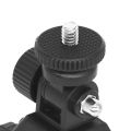 1Pc Black 1/4 Camera DV DSLR Bike Bicycle Handlebar Clamp Bracket Tripod Mount Screw Clip For  For Camera DV. 