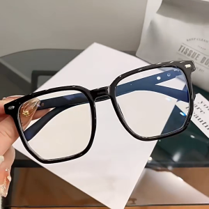 Myopia Glasses Rangka besar fesyen Photochromic Anti UV Anti Blue Light Ringan Cermin Mata Rabun Uniseks Darjah -0.00 to -6.0