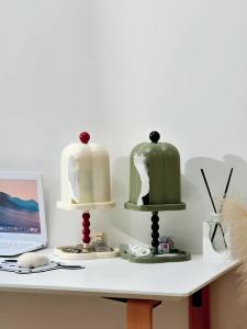 Paper towel box desktop French retro style drawstring box bedroom home restaurant creative decoration napkin storage box