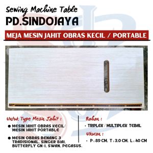 Meja Mesin Jahit Obras Kecil / Portable