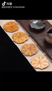 Handmade Rattan Round Coaster Pot Holder Insulation Mat for Tea Ceremony Accessories - Natural Autumn Rattan Pads - Tableware