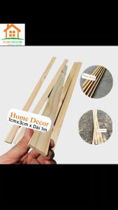 Thanh Nan Gỗ Thông Bào Sẵn Giá Rẻ Dày 1cm x 3cm x Dài 1m2 Gỗ Thông Xẻ Thanh Dùng Làm Nẹp Chỉ Decor Chuồng Thú Cưng