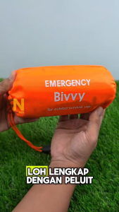 Emergency Tent Bivvy Aluminium Foil 240 cm x 150 cm Emergency Blanket Termal Survival