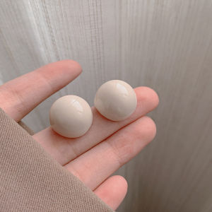 Macaron Pearl Acrylic Hoa Tai Tròn Dễ Thương Mới Ra Mắt Phong Cách Ngọt Ngào Thời Trang Cho Bé Gái Trang Sức Tai Hợp Kim