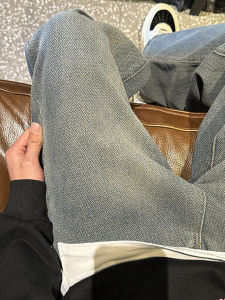 Quần Jeans Nam Ống Rộng Kiểu Dáng Thẳng Phong Cách Mỹ Quần Dài Thường Ngày Mùa Xuân Thu Quần Dài Thời Trang Cạp Cao